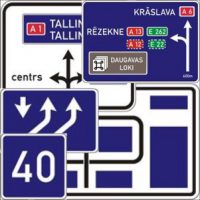 Virzienu rādītāji un informācijas zīmes