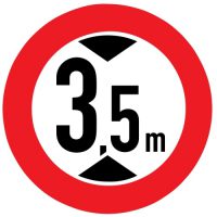 Ceļa zīme - Nr. 311 Augstuma ierobežojums