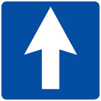 Ceļa zīme - Nr. 501 Vienvirziena ceļš