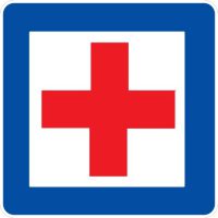 Ceļa zīme - Nr. 601 Medicīniskās palīdzības punkts