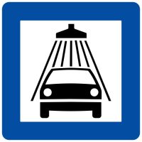 Ceļa zīme - Nr. 606 Automobiļu mazgātava