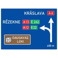 Ceļa zīme - Nr. 701 Iepriekšējs virzienu rādītājs