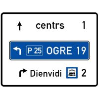 Ceļa zīme - Nr. 703 Virzienu rādītājs