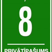 Mājas numurs, māju numura plāksne - Auces standarts