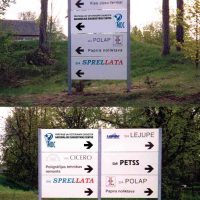 Reklāmas stends - informācijas norāde